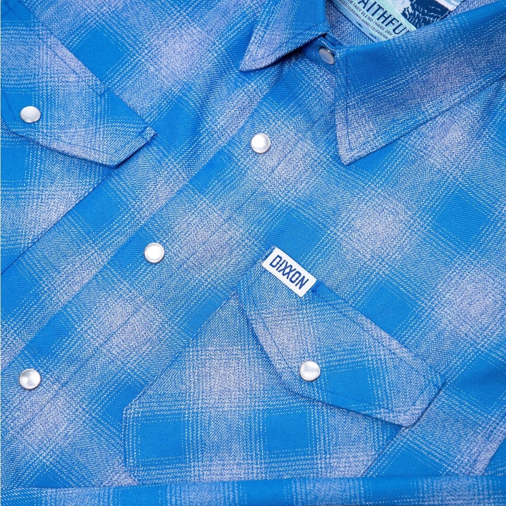 DIXXON Old Faithful Blue Plaid Casual Shirt